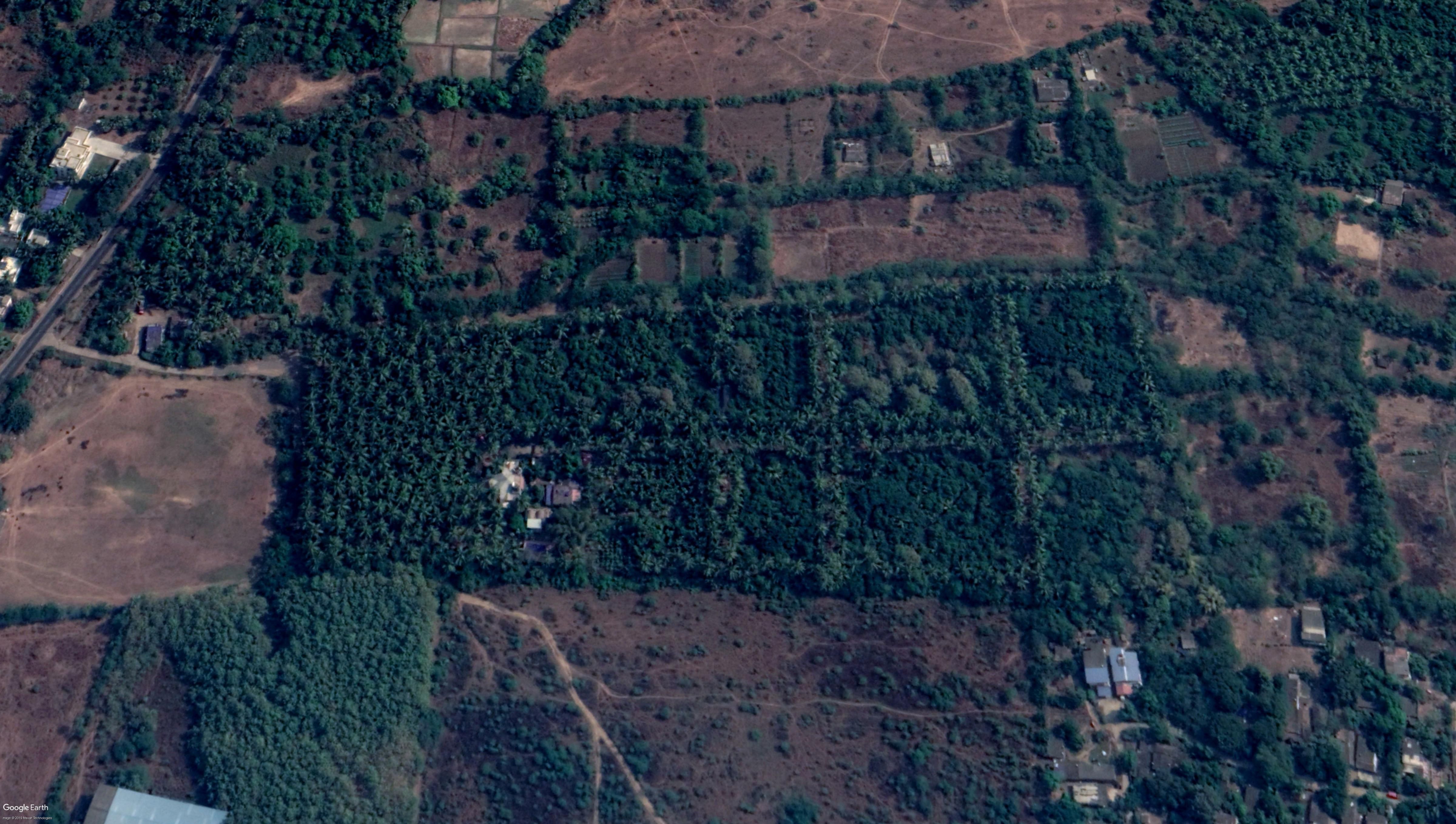 Aerial view of Dhamma Vatika